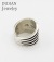 NAVAJO OVERLAY SILVER RING Tom Hawk