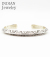 NAVAJO STAMPED SILVER BANGLE Wylie Secatero