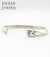 NAVAJO STAMPED SILVER BANGLE Wylie Secatero