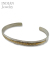 Navajo Stamped Silver 14K.G.B. Bangle Joleen Yazzie