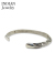Navajo Stamped Silver Triangle Bangle Kevin Ramone