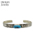 Navajo Stampede Silver Bangle Henry Mariano Morenci Tq.