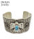 Navajo Stampede Silver Bangle Orville White