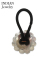 Navajo Stampede Silver Concho Hair Tie