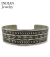 Navajo Stampede Silver Bangle Landon Secatero