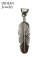 Navajo Feather Silver Pendant 