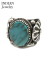 Navajo Stampede Silver Rimg Royston Tq. Delbert Gordon