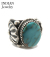 Navajo Stampede Silver Rimg Royston Tq. Delbert Gordon
