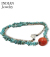 Santo Domingo Heishi & Turquoise Nugget Neckless Pablita Bailon