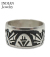 Hopi Overlay Silver Ring Willis Humeyestewa