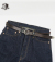 INCEPTION BENDS HAND DYEING LEATHER 25mm NARROW BELT