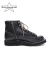 SLOW WEAR LION OILD LEATHER ZIP MID BOOTS