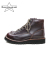 SLOW WEAR LION PULL UP LEATHER ZIP MID BOOTS