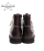 SLOW WEAR LION PULL UP LEATHER ZIP MID BOOTS