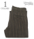 Garment-Dyed Stripe Trousers