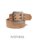 PHERROW'S LEATHER DOUBLE PIN BELT