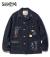 SUGAR CANE 11oz. BLUE DENIM 1920's CARTOON WORK COAT