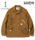 SUGAR CANE 13oz. BROWN DUCK 1920's CARTOON WORK COAT