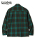 8oz. WOOL OMBRE CHECK ZIP SHIRT