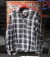 SUGAR CANE RAYON OMBRE CHECK OPEN SHIRT