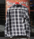 SUGAR CANE RAYON OMBRE CHECK OPEN SHIRT