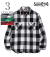 SUGAR CANE TWILL CHECK WORK SHIRT