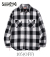 SUGAR CANE TWILL CHECK WORK SHIRT