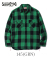 SUGAR CANE TWILL CHECK WORK SHIRT
