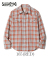 WASHER HERRINGBONE CHECK WESTERN SHIRT