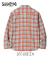 WASHER HERRINGBONE CHECK WESTERN SHIRT