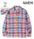 MADRAS CHECK OPEN SHIRT