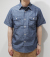 SUGAR CANE BLUE CHAMBRAY WORK SHIRT