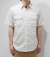 SUGAR CANE WHITE CHAMBRAY WORK SHIRT