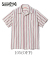 SUGAR CANE HEART STRIPE OPEN SHIRT