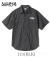 CHAMBRAY WORK SHIRT with CHAIN EMBROIDERED