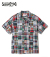 MADRAS CHECK PATCHWORK OPEN SHIRT