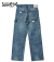 11oz. BLUE DENIM WORK PANTS AGED MODEL