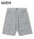 6oz. INDIGO STRIPE DOUBLE KNEE SHORTS
