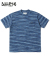 INDIGO BORDER POCKET T-SHIRT