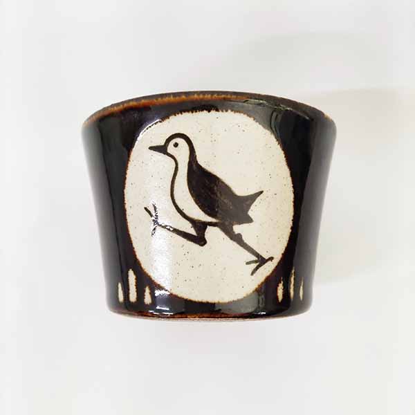 No.92 掻き落とし 楕円皿　大小セット　シロハラクイナ　やちむん beam-001_01.jpg