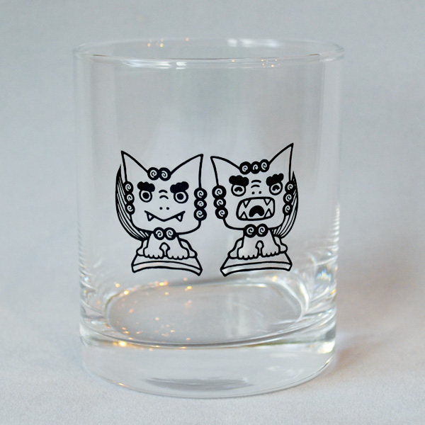 琉球ガラス／泡入・タル型 青