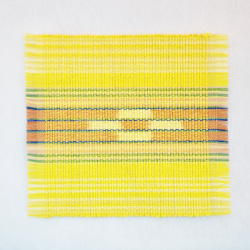 草木染め手織ミンサーコースター #07