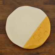 陶器のコースター／橙