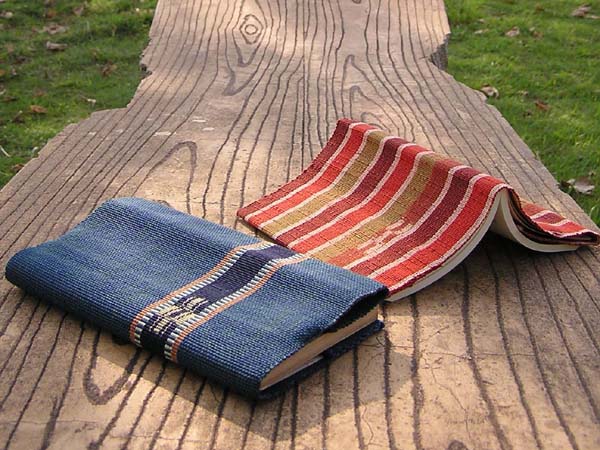 みんさー織りブックカバー　新書判サイズ