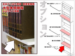 商品画像　愛書家＆カシマカスタム用　大型本用棚板