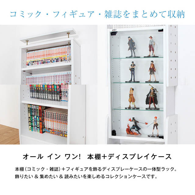 本収納とフィギュア展示の新しい形 天井つっぱりサブカルラック
