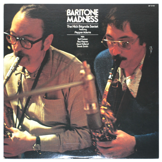 バリトン・マッドネス／ニック・ブリグノーラ＆ペッパー・アダムス（中古LP／見本盤）