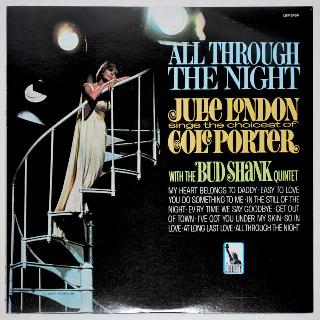 オール・スルー・ザ・ナイト／ジュリー・ロンドン＆バド・シャンク（中古LP／美盤）