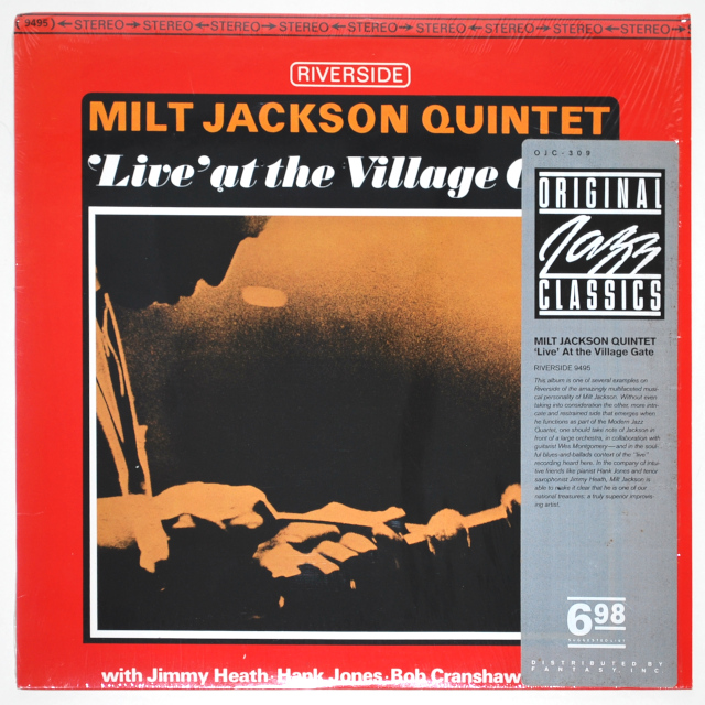 ライブ・アット・ザ・ヴィレッジ・ゲイト／ミルト・ジャクソン（中古LP）