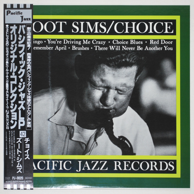 チョイス／ズート・シムズ（中古LP／復刻美盤）